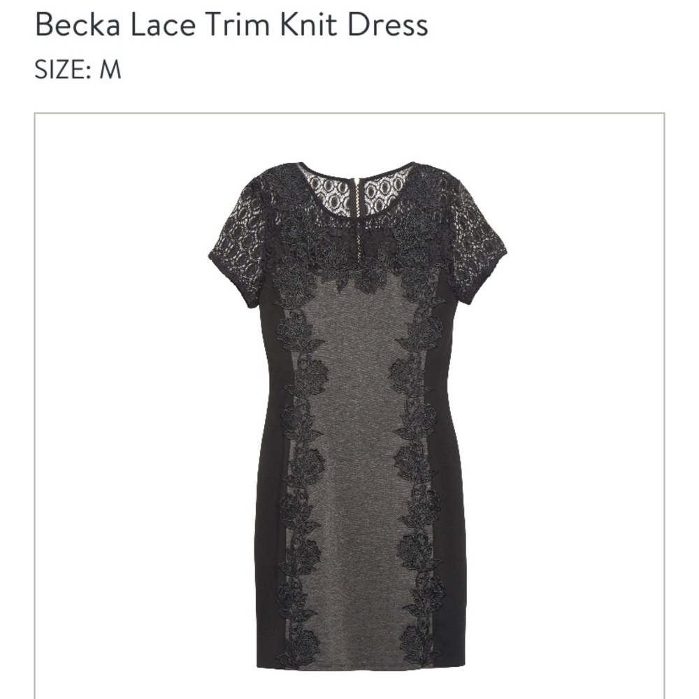 Gray and lace dress - Picture 2 of 2
